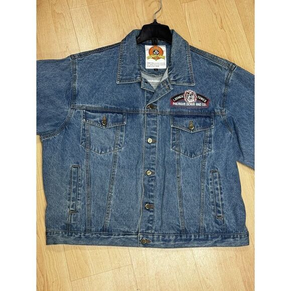 Dead Stock NWT 90s Y2K Warner Bros Vintage Emroidered Looney Tunes Denim Jean - Picture 9 of 13